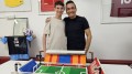 Trapani: un giovane tifoso riproduce il ‘Provinciale’ con i Lego e lo dona al presidente Antonini